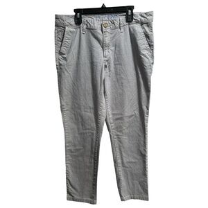 Khakis by‎ Gap, Skinny Boyfriend, Sz. 6R, Blue/White Striped EUC